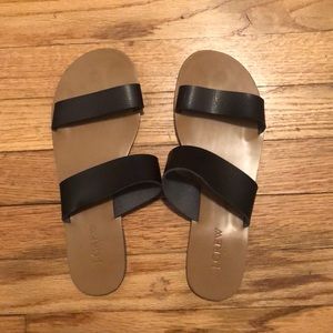 J. Crew Factory Black Sandals